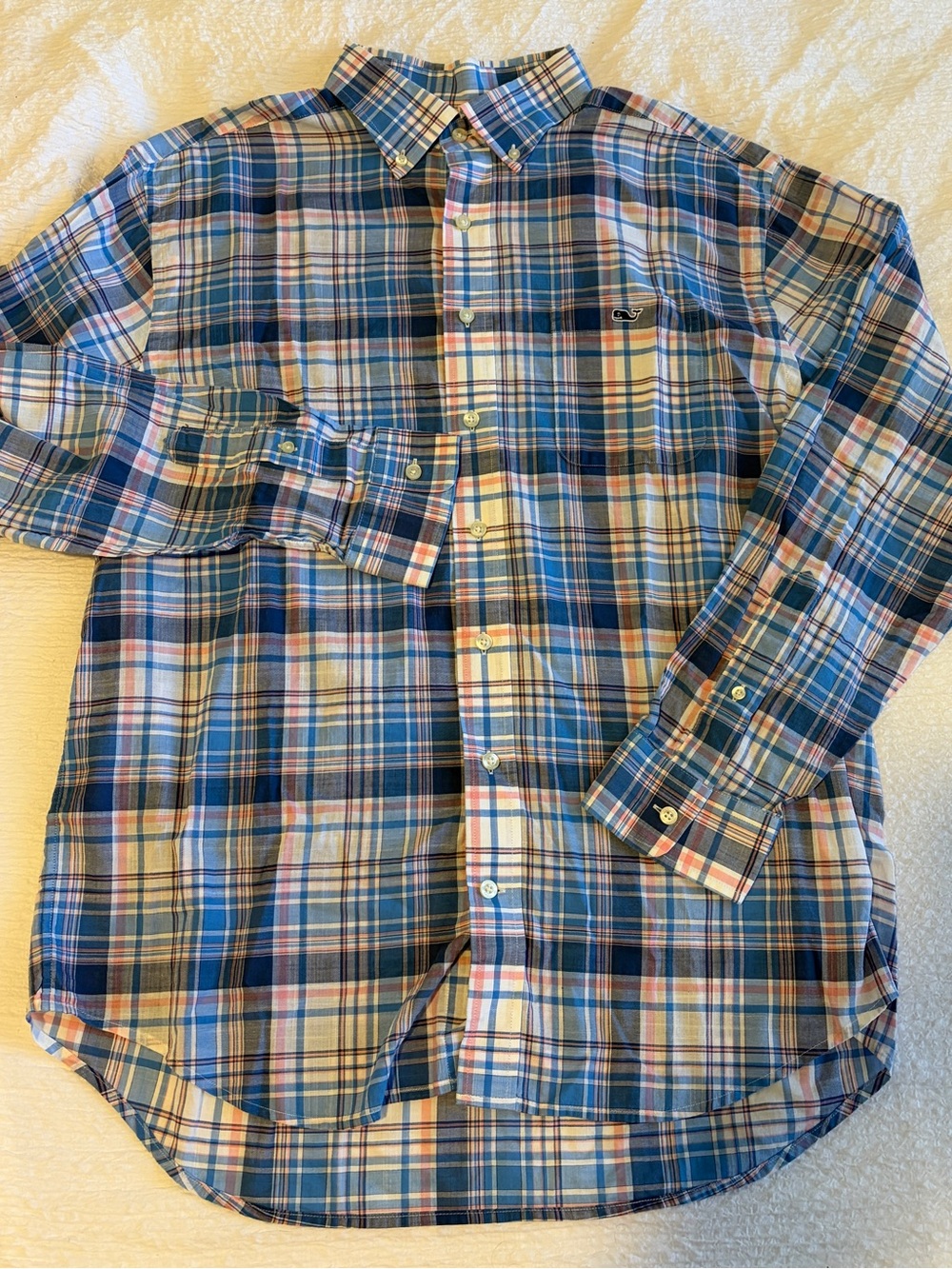 Vineyard Vines Men’s Large Classic Fit Tucker Plaid Button Down Shirt